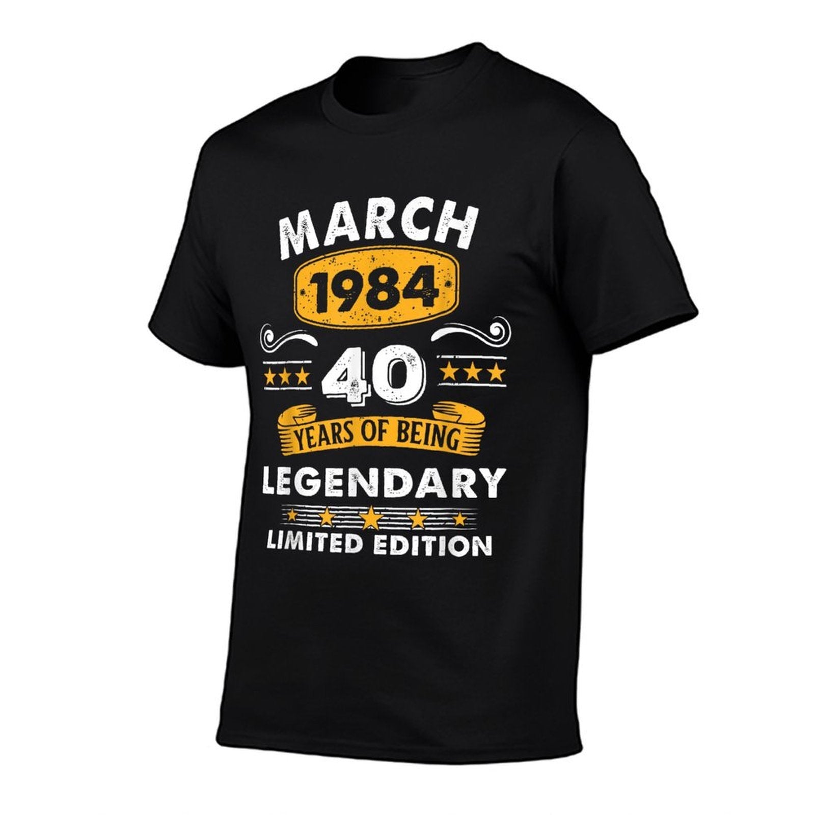 40 Years Old Legend Since March 1984 40th Birthday  Relaxed-fit T-Shirt