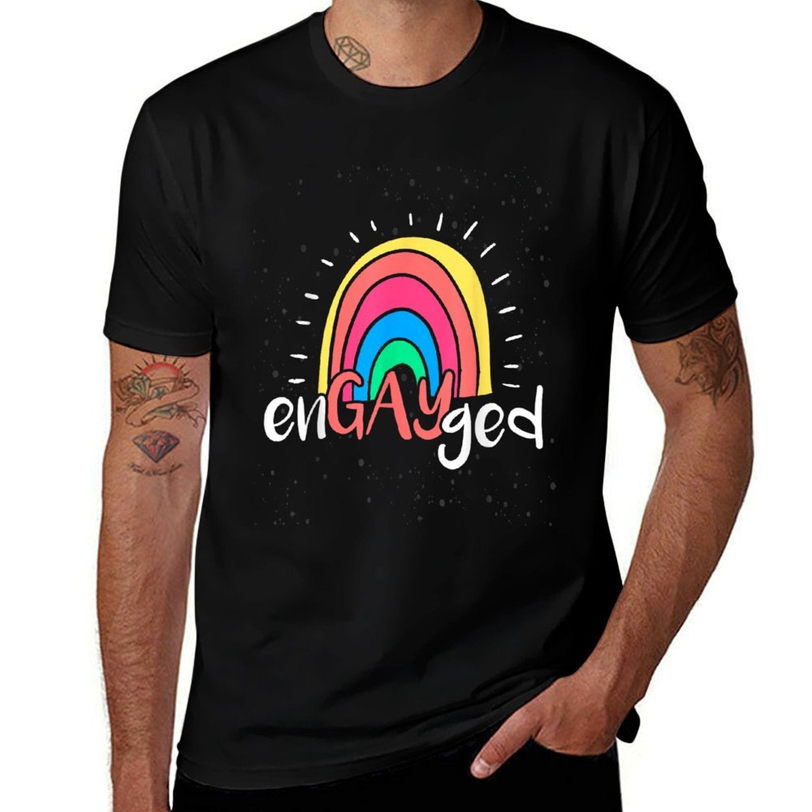 EnGAYged LGBT  Tagless Design T-Shirt