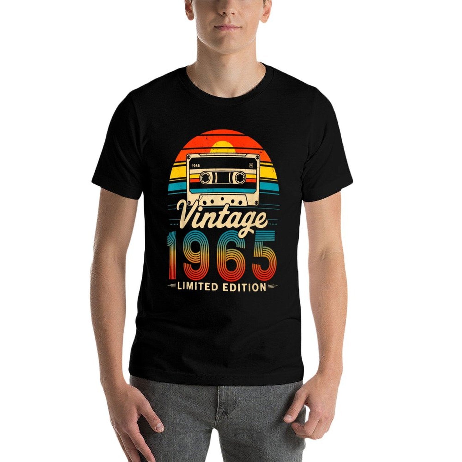 60 Years Old Gifts Vintage Born In 1965 Retro 60th Birthday  Durable T-Shirt