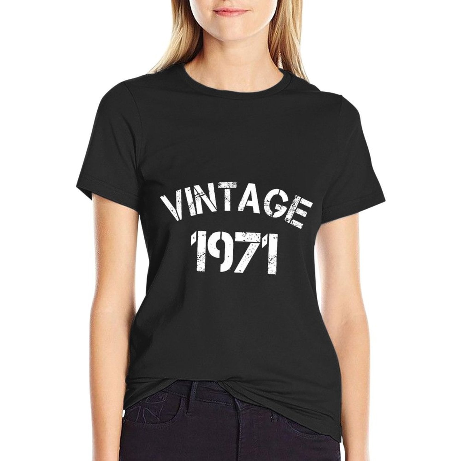 50th Anniversary Fifty Years Birthday Vintage Born 1971  Quick-drying T-Shirt
