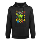 Kids 4 Year Old Dinosaur Building Blocks 4th Birthday Boy Casual Wear Hoodie