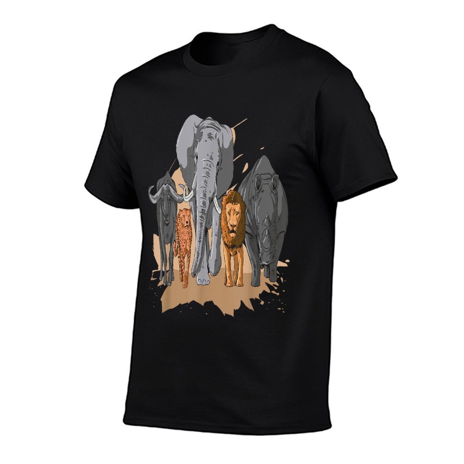 African Big Five Design African Animal Safari Animals Safari  Breathable T-Shirt