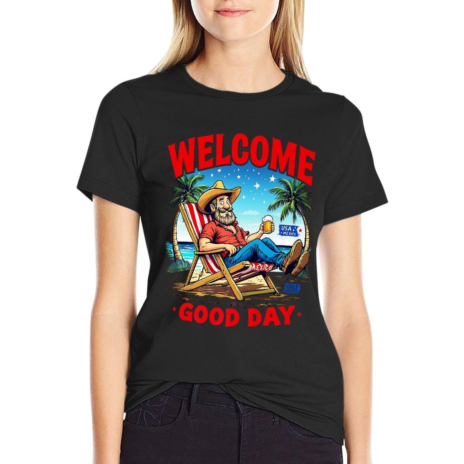 Mexico Gulf America USA American America Men Women Kids Premium  Eco-friendly Material T-Shirt