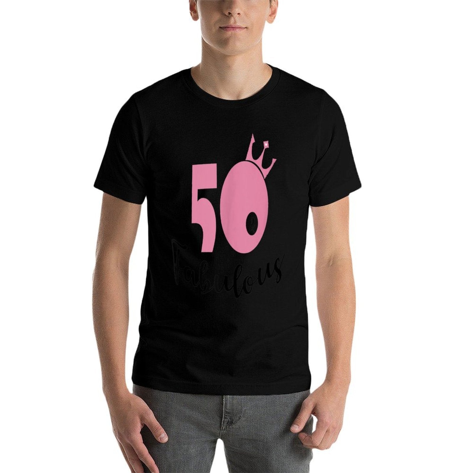 50 & Fabulous T-shirt. 50th Birthday T Shirt for Women.  Versatile T-Shirt