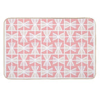 Pink Geometric Pattern.  Versatile Bath Mat