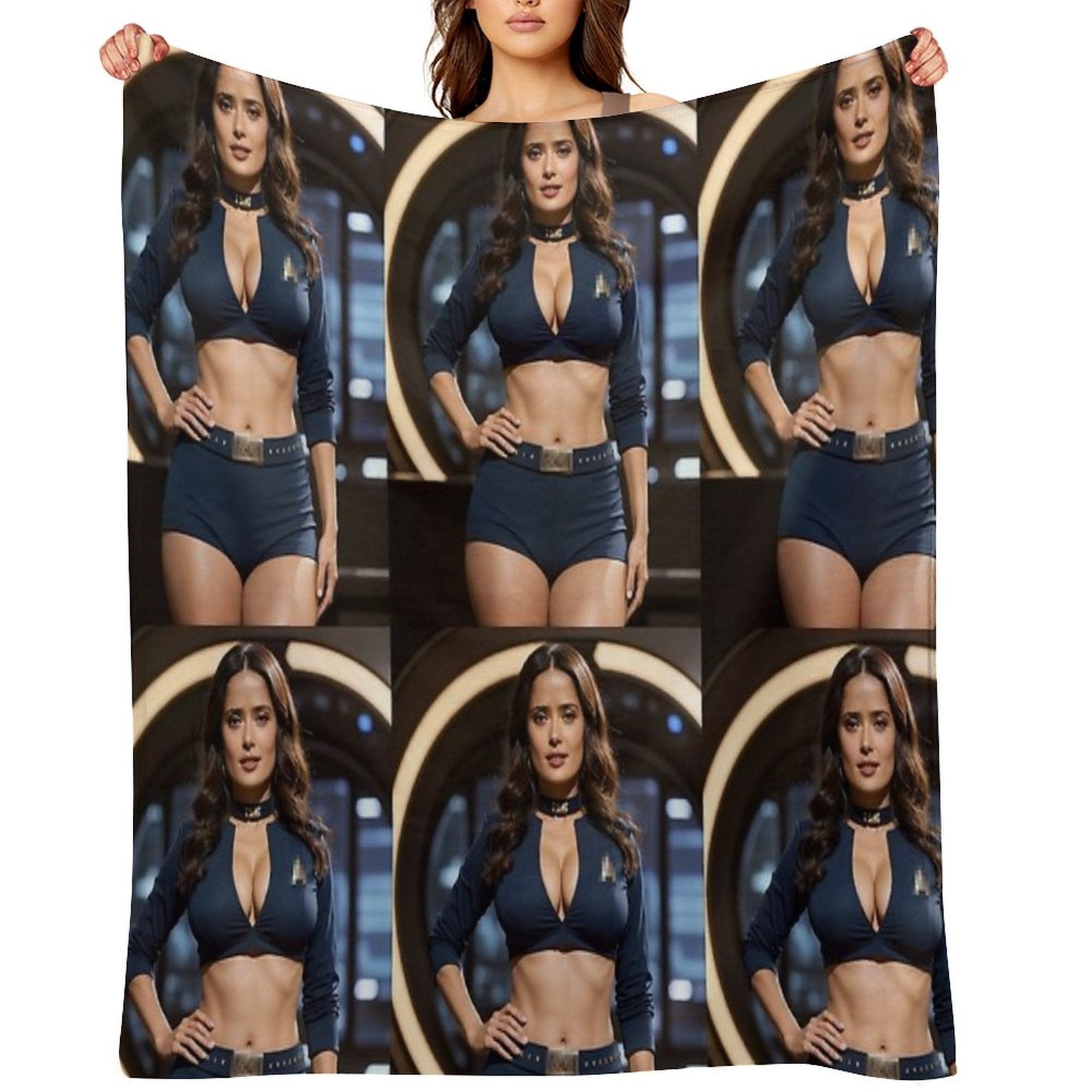Salma Hayek Art Durable Throw Blanket