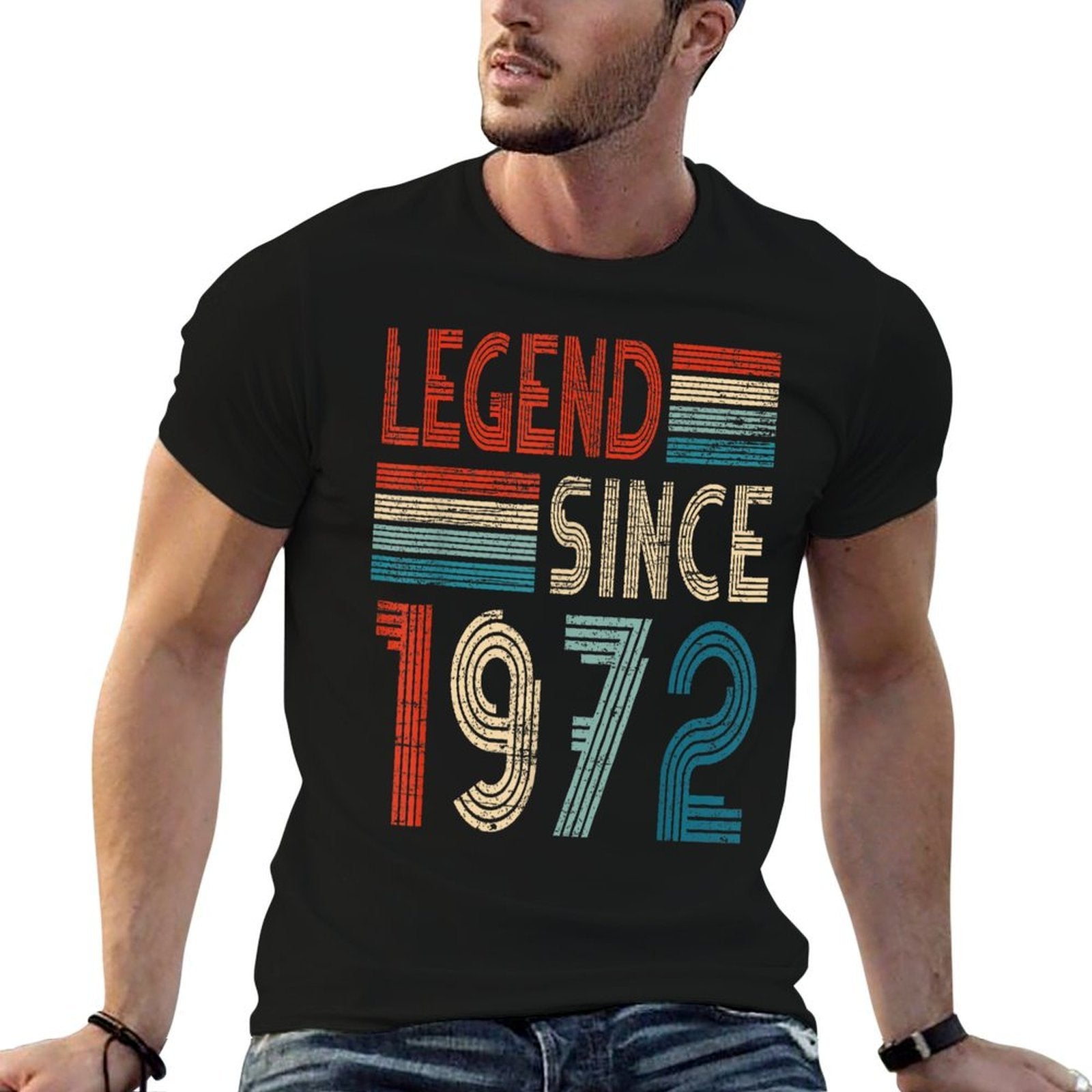 53 Birthday Gifts Legend Since 1972 Vintage Limited Edition  Polyester Blend T-Shirt