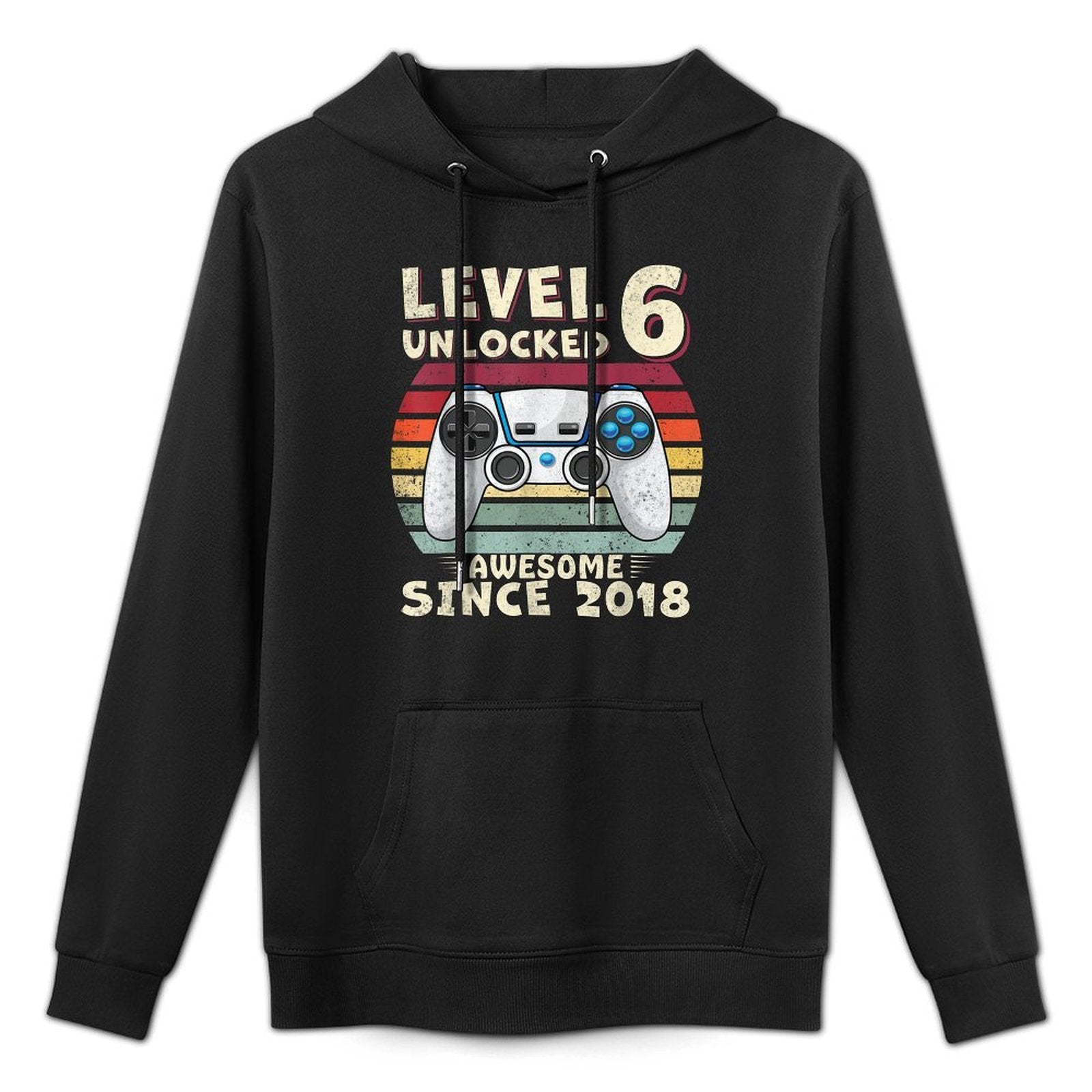 Six 6th Birthday Decoration Boy 6yr 6 Year Old Birthday Breathable Fabric Hoodie