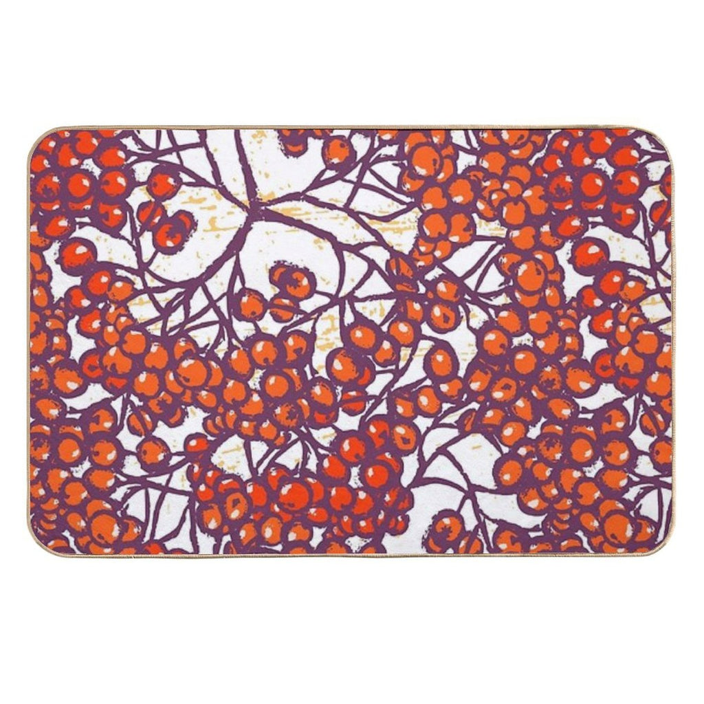 Rowanberries Fall  Non-Slip Bath Mat