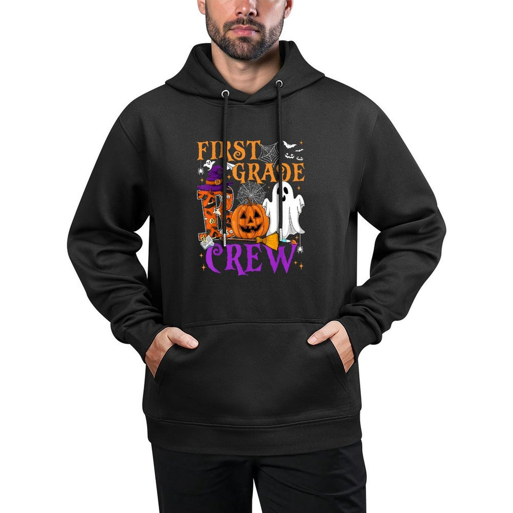 1st Grade Boo Crew Teacher Student Funny Halloween Costume Durable Construction Hoodie