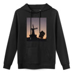 Rustic Windmill Twilight Sky Easy Care Hoodie