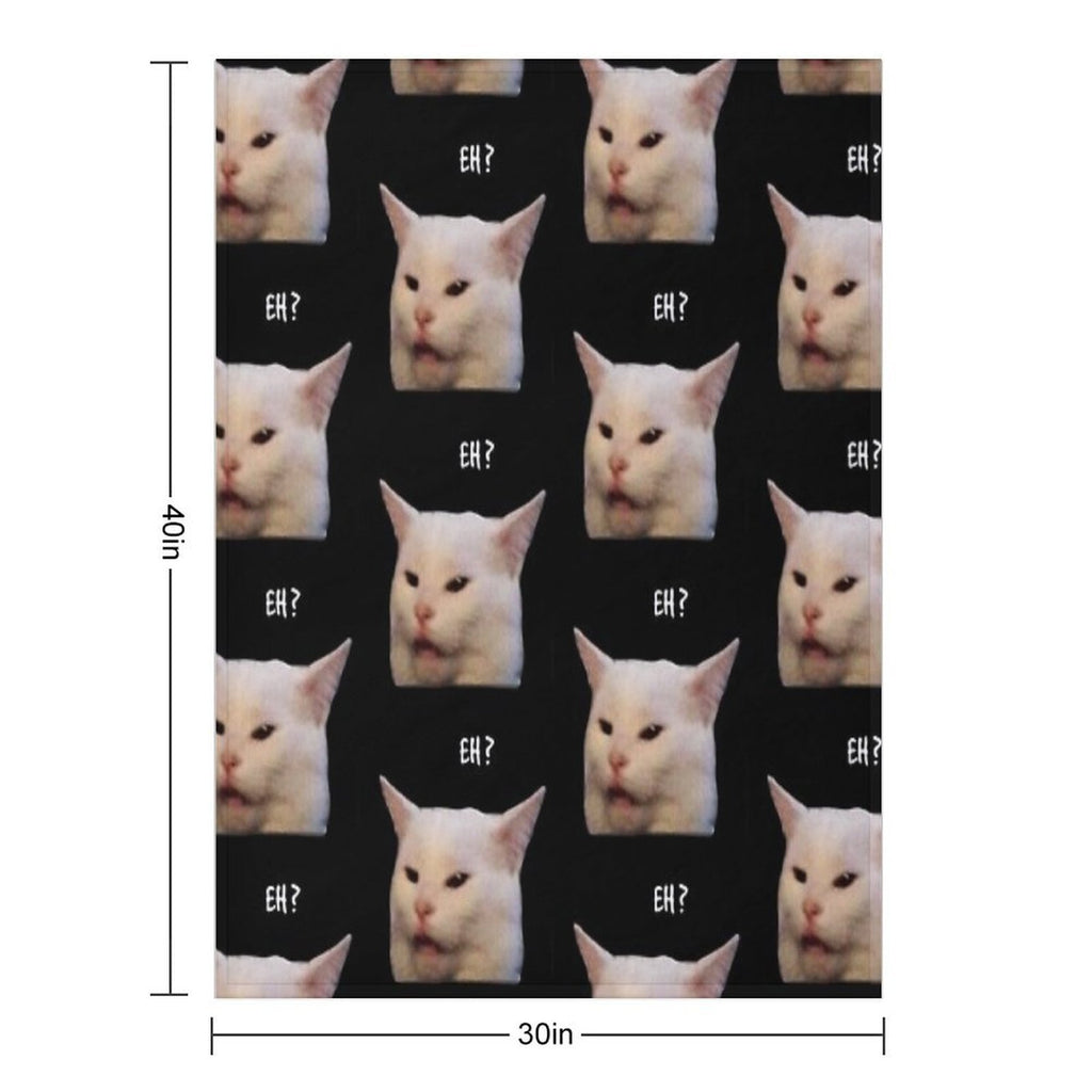 Smudge The Cat, Table Cat -funny Memes Anti-pilling Throw Blanket