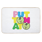 Kawaii Green Tomato Mascot No. 2  Anti-Trip Bath Mat