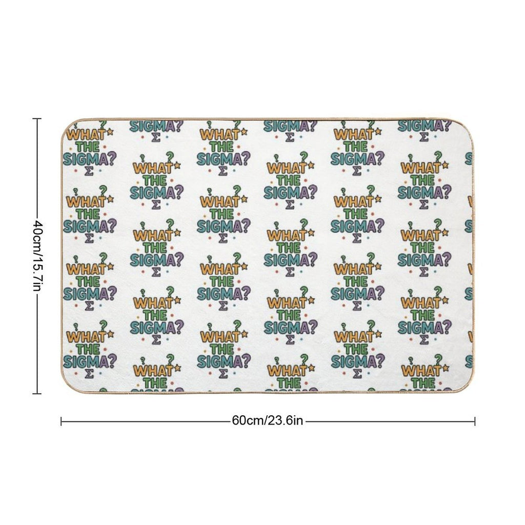 What The Sigma  Absorbent Bath Mat