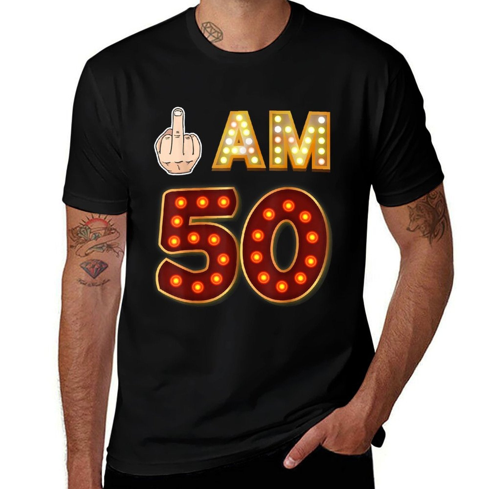 50TH BIRTHDAY T Vintage Retro Style  Graphic-printed T-Shirt