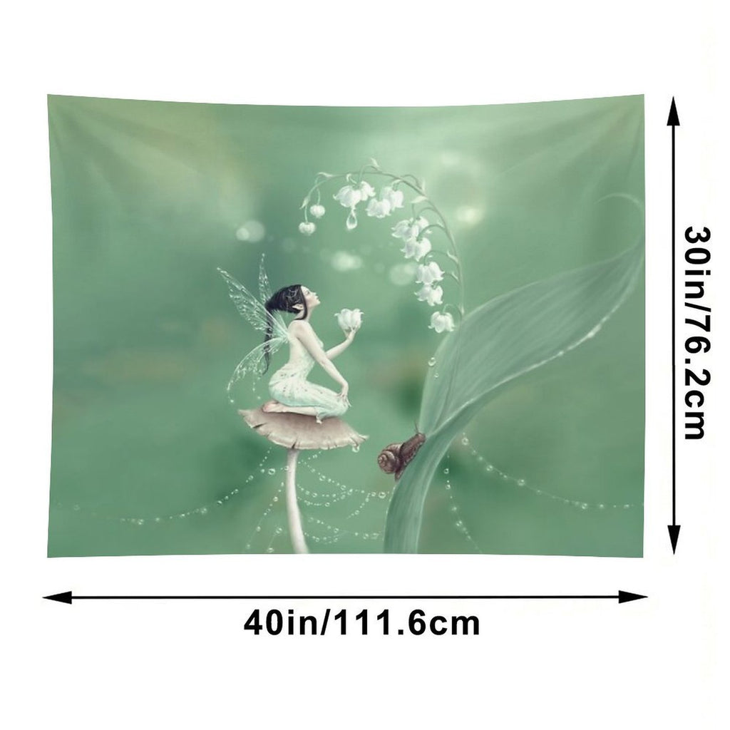 Lily of The Valley Flower Fairy Tapestry