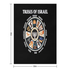 12 Twelve Tribes of Israel Hebrew Israelite Judah Jerusalem Quick-dry Throw Blanket