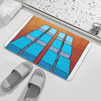 Urban Theme 12 Skyscrapers  Pet-Safe Bath Mat