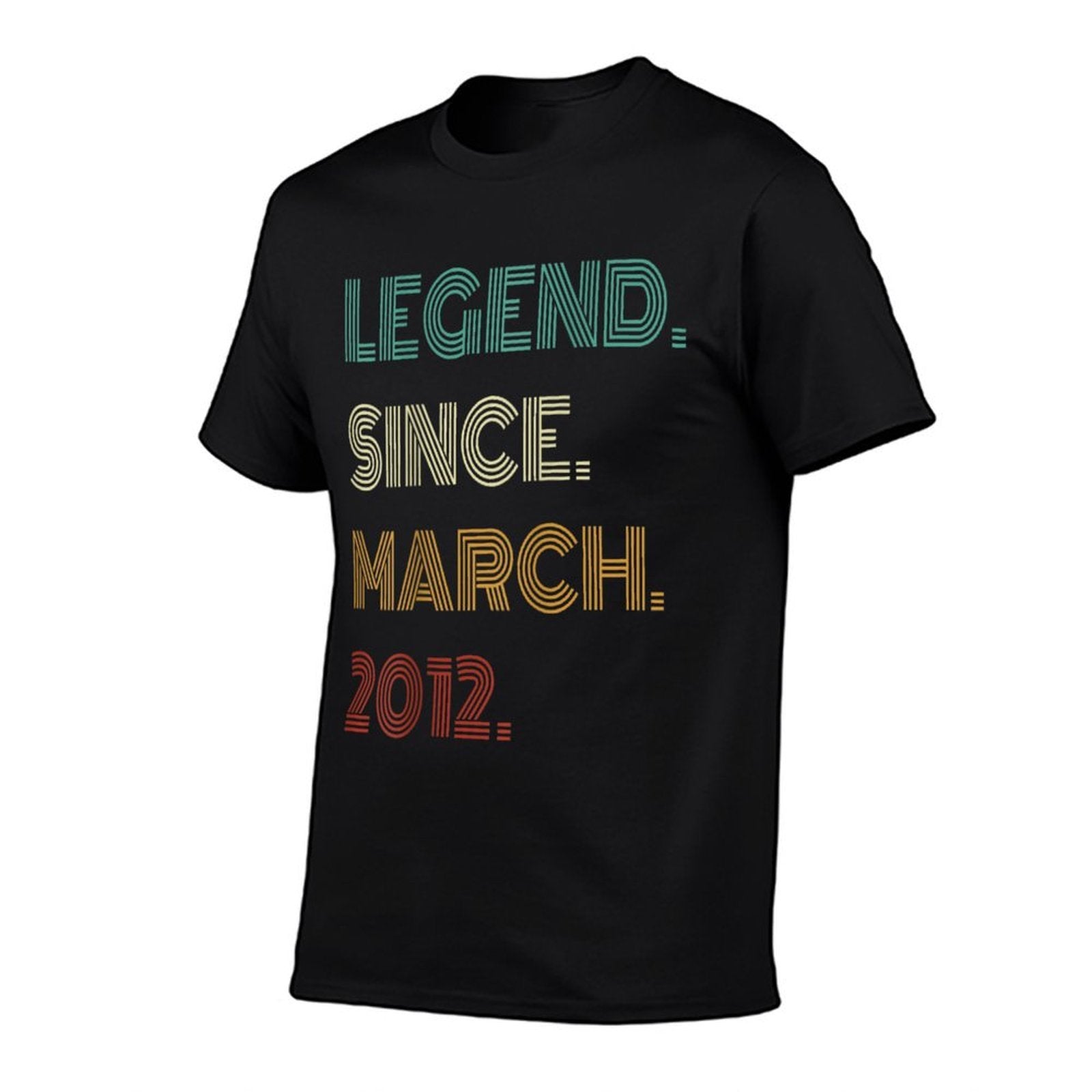 13 Years Old Legend Since March 2012 13th Birthday  Polyester Blend T-Shirt