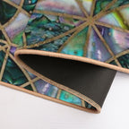 Web of Wyrd The Matrix of Fate -Abalone Shell Durable Bath Mat