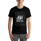 17th Birthday Square Root of 289 17 Yrs Years Old Boy Math  High-quality Stitching T-Shirt