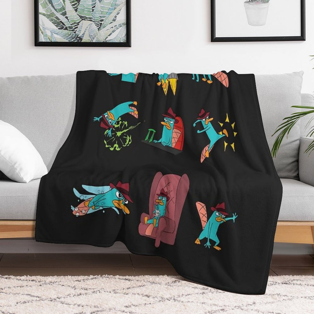 You Can Call Him Agent P Velvety-soft Throw Blanket