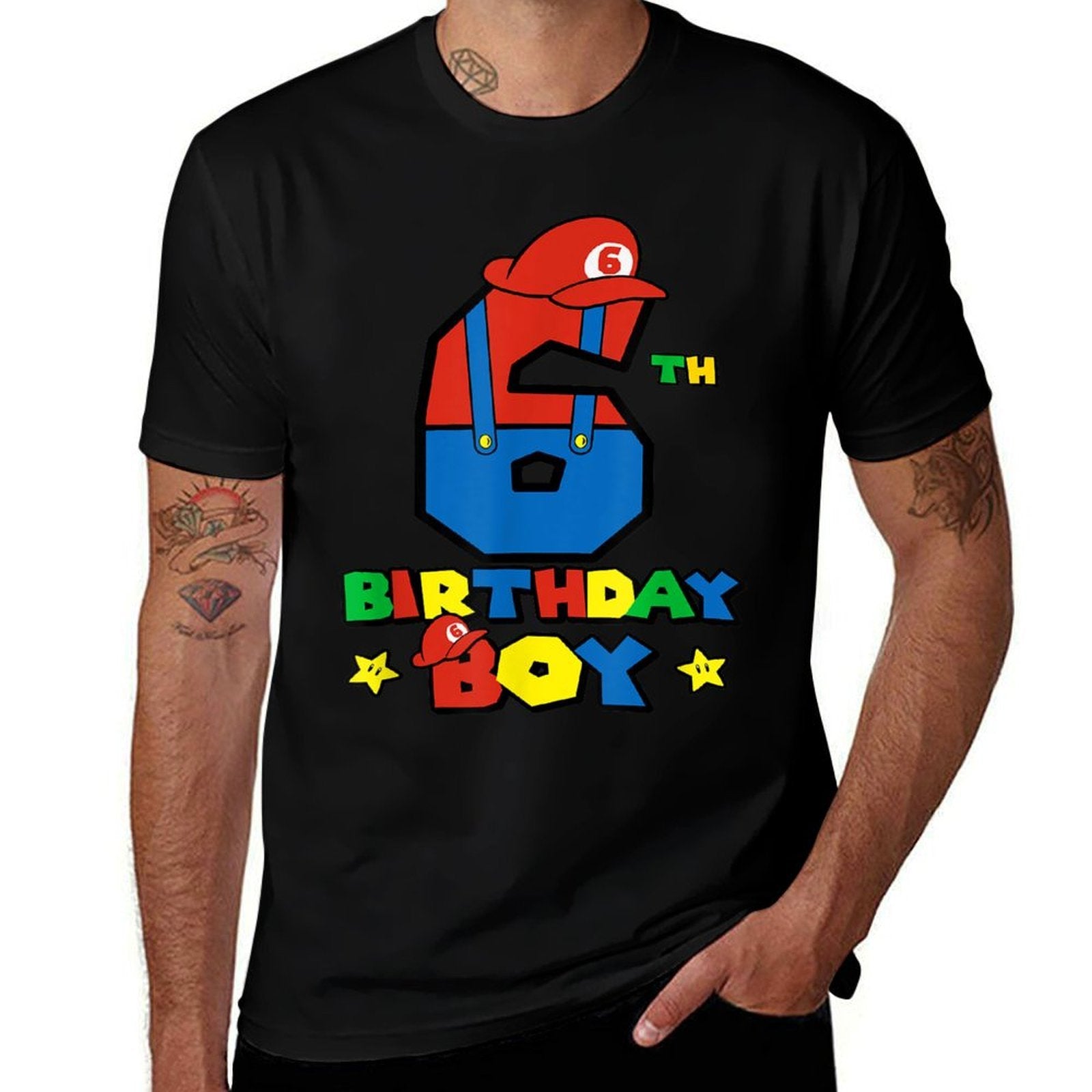6th Birthday Boy Super Gamer Gaming Theme Birthday Party  Breathable T-Shirt