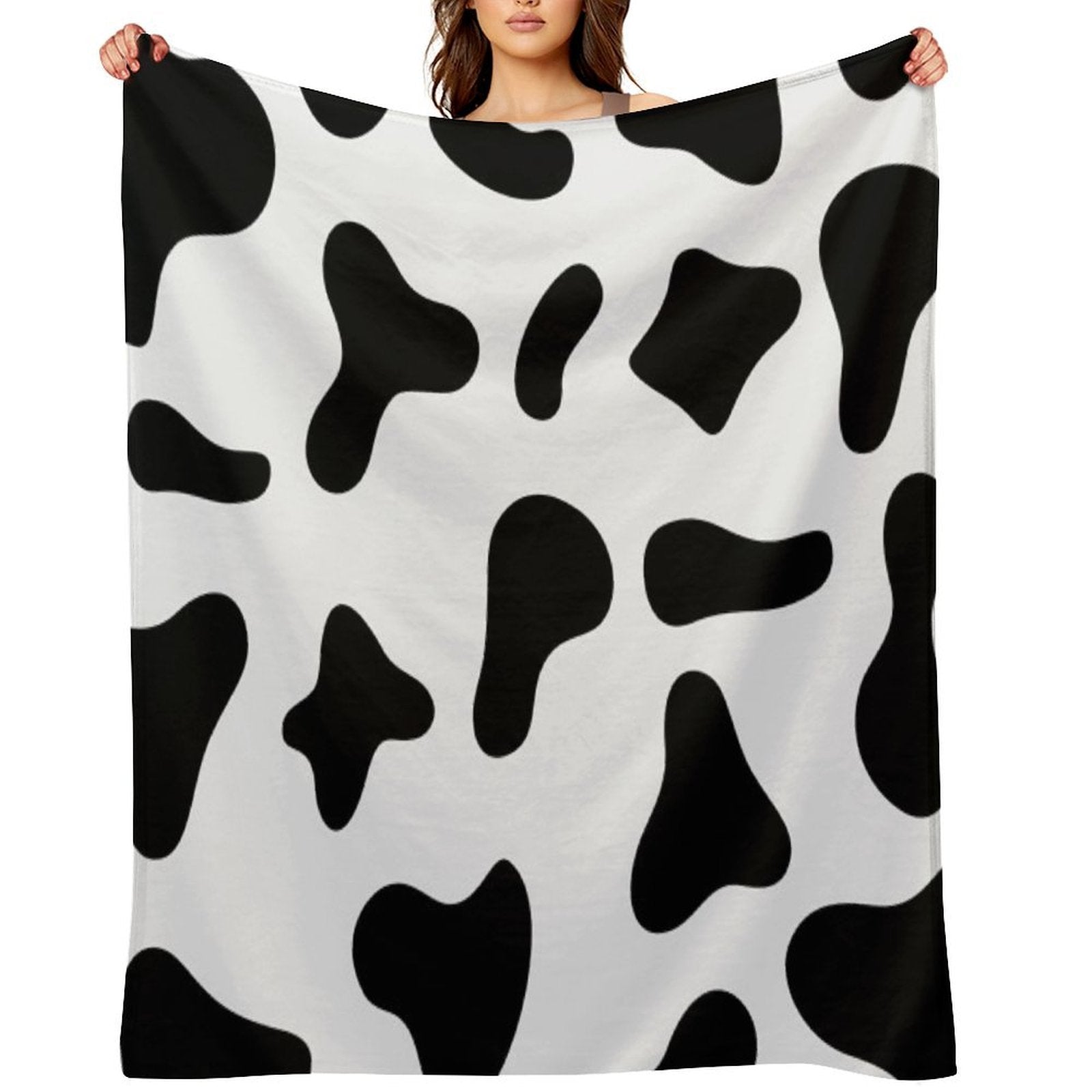 Black And White Compact Throw Blanket