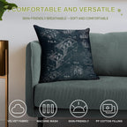 1958 Toy Building Brick Soft Washable Throw Pillow