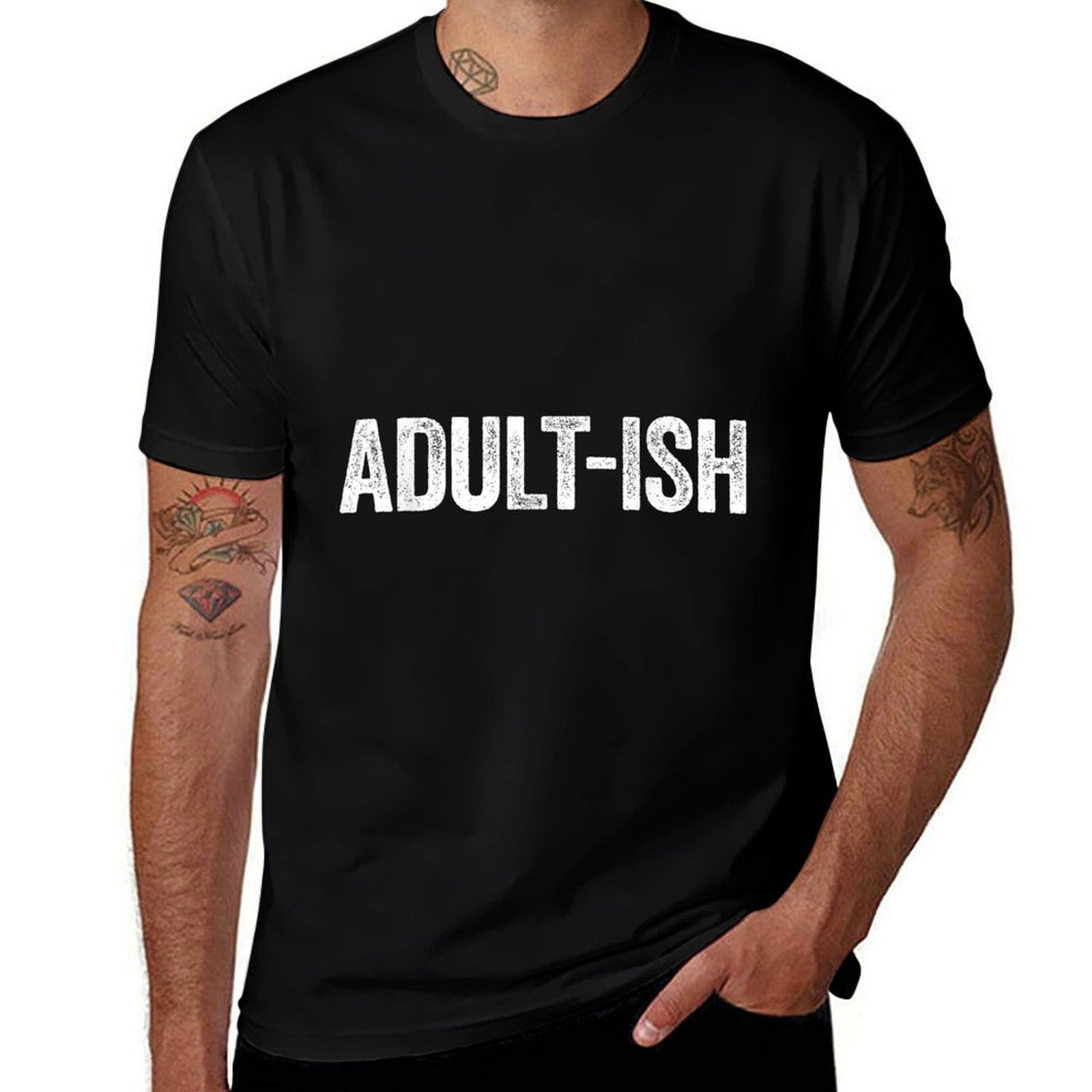 Adult-ish Adultish 18th Birthday  Graphic-printed T-Shirt