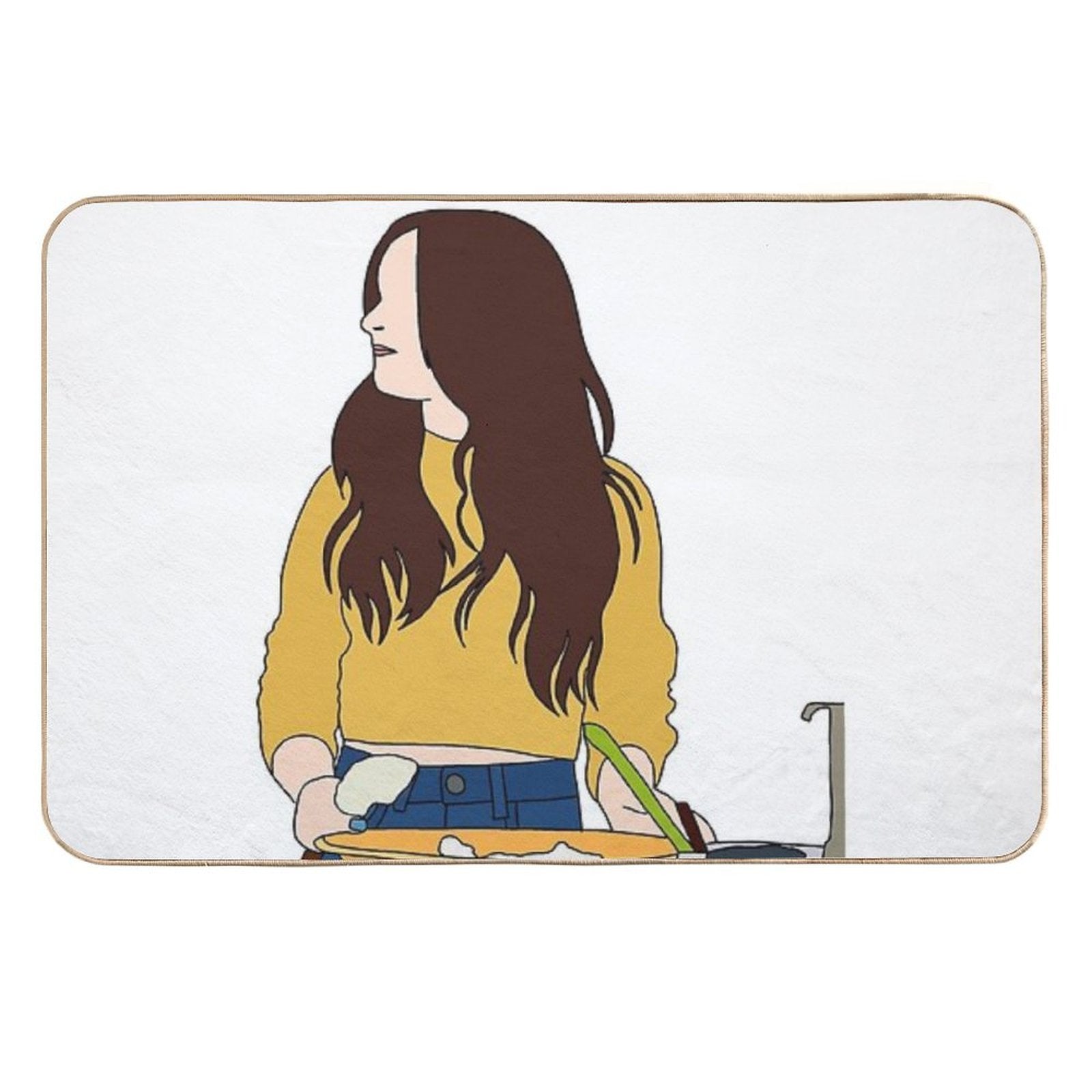 XO Kitty  Kitty Cooking  Easy To Clean Bath Mat