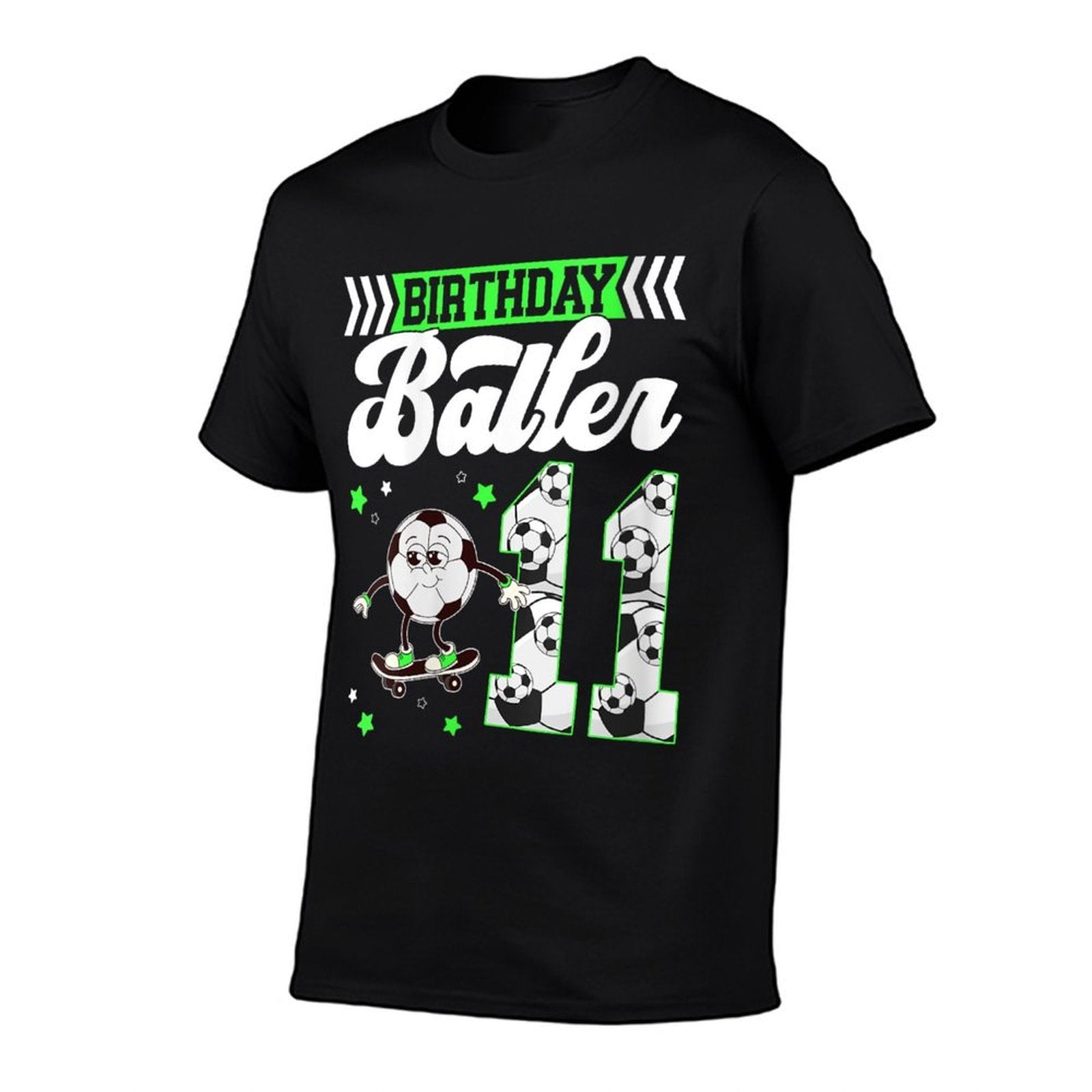 Womens 11th Soccer Birthday Party Eleven Year Old Soccer Player Comfortable T-Shirt