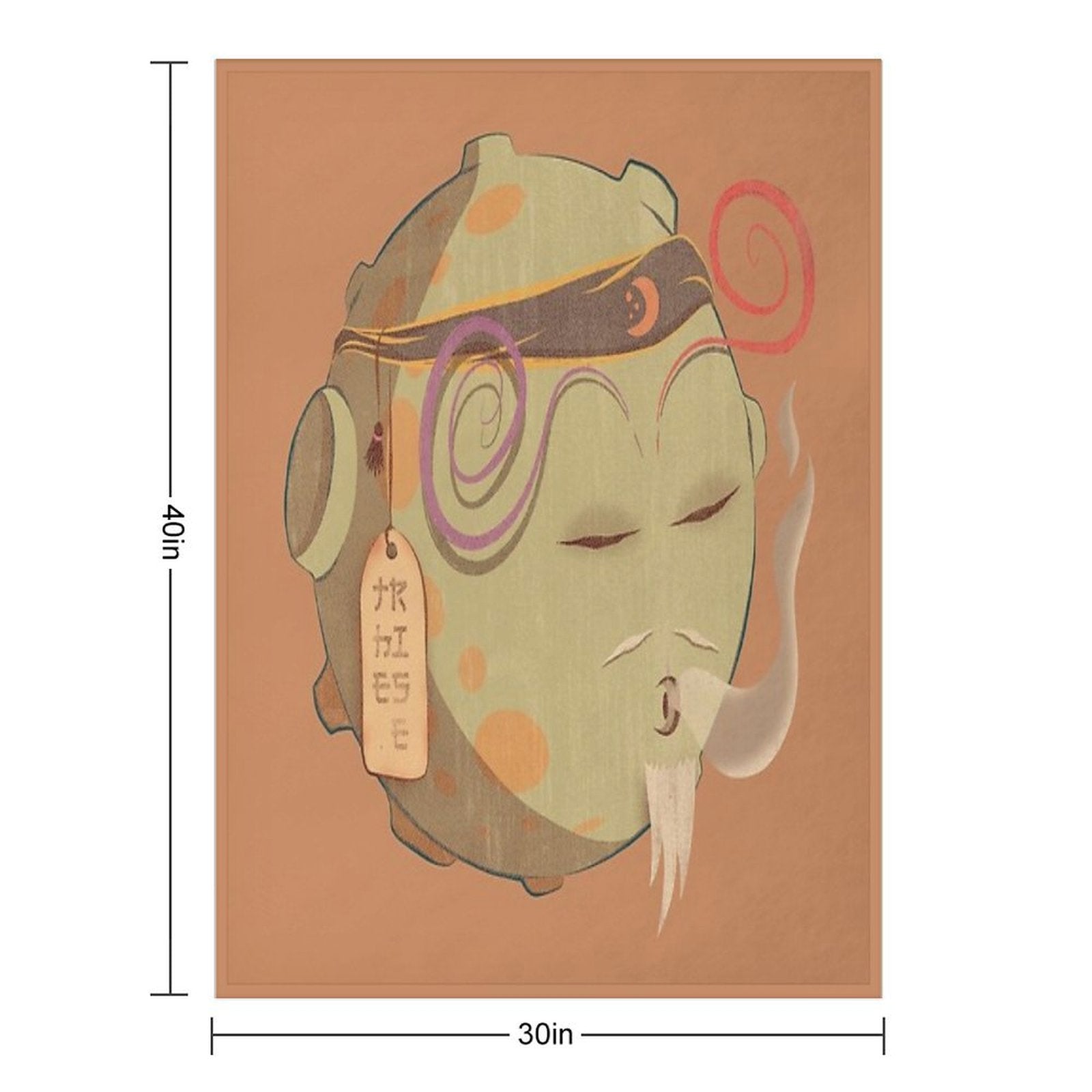 Moon Army #007 Moon Army Sensei Gift-ready Throw Blanket