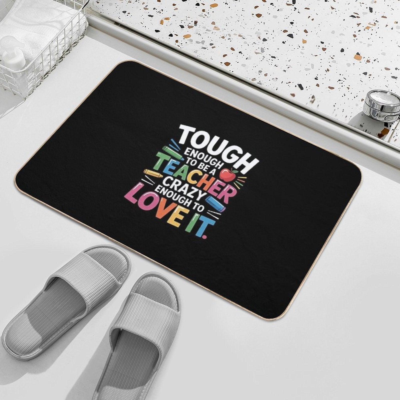 Crazy Teacher Men Women Funny School Teachers  Easy To Clean Bath Mat
