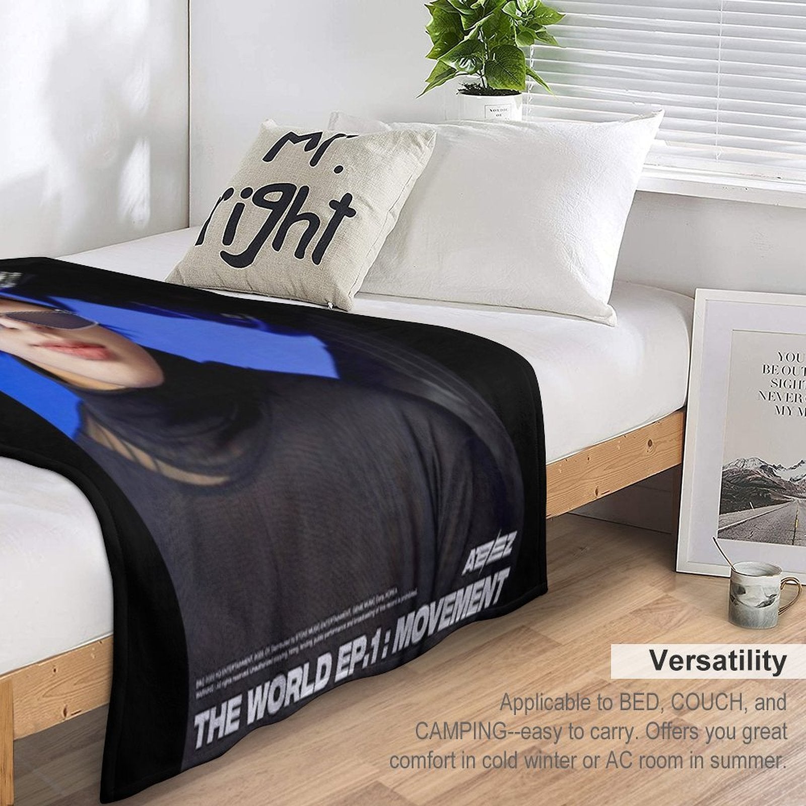 Mingi - Ateez Machine-washable Throw Blanket