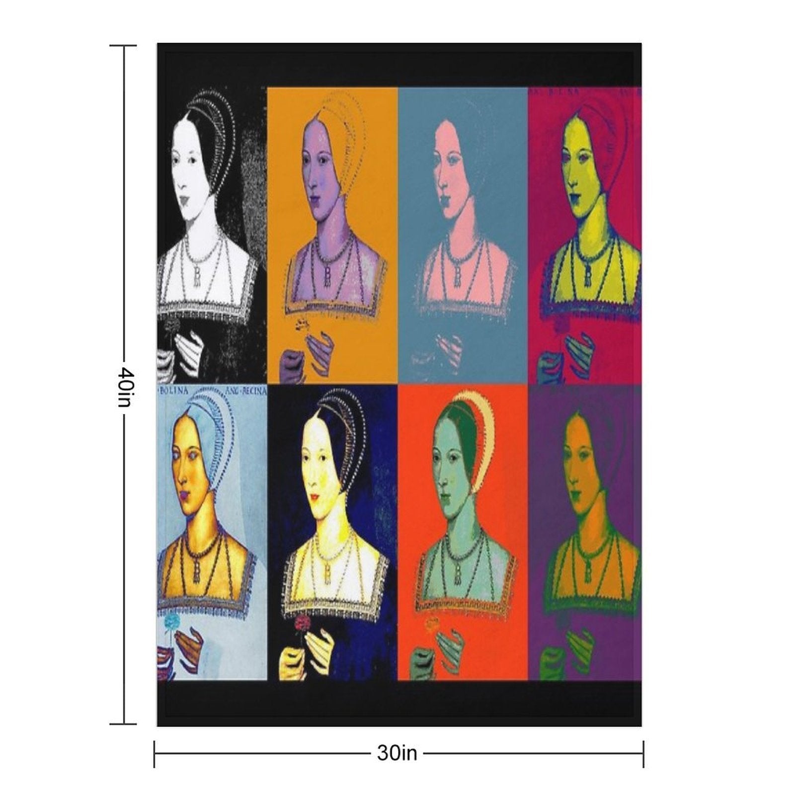 Anne Boleyn Pop Collection - Landscape Multi-functional Throw Blanket