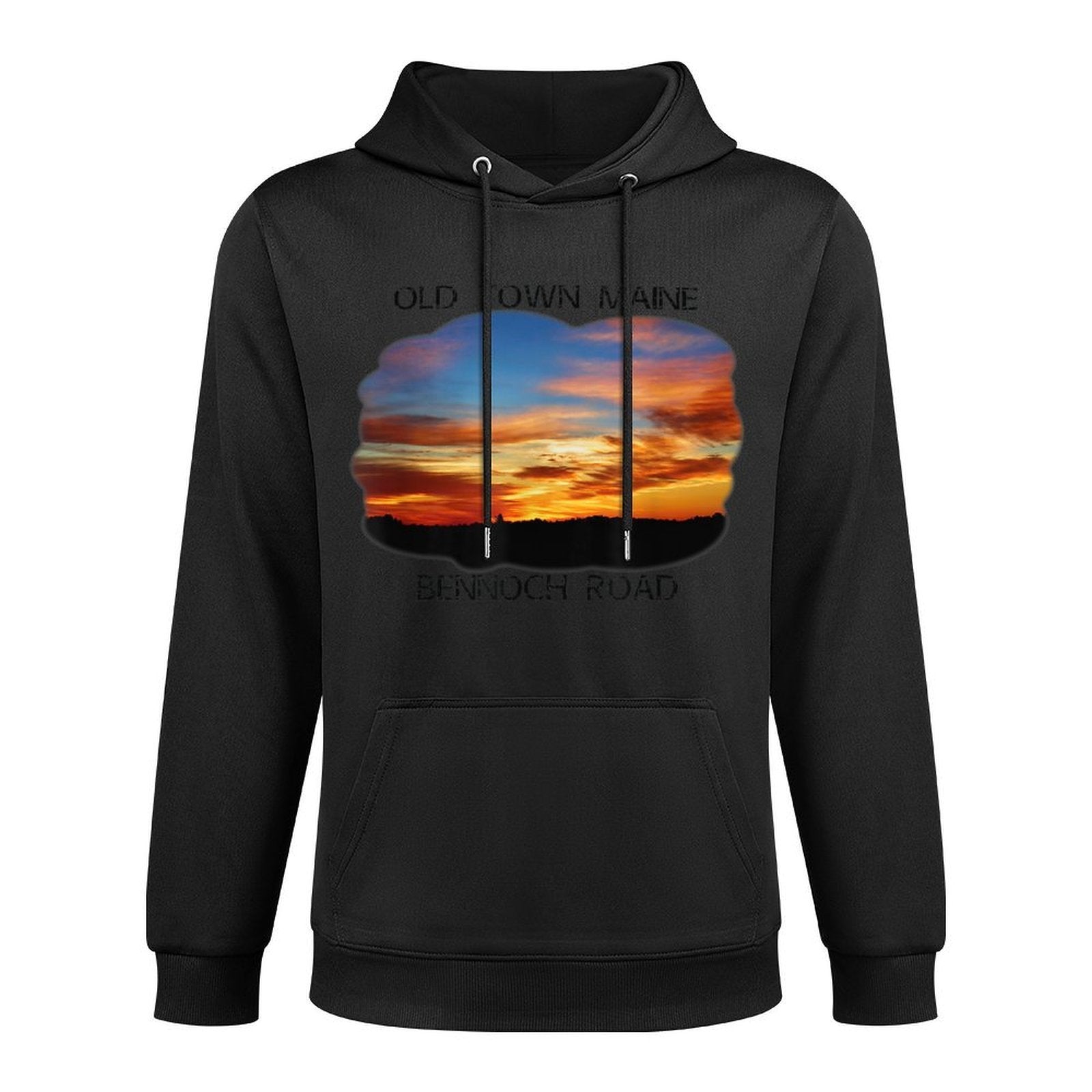 Old Town, Maine Magic Hour Early Morning Twilight Sky All-Day Comfort Hoodie