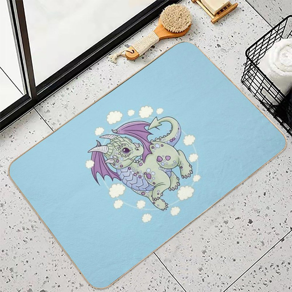 Dragon in The Clouds  High-Traffic Bath Mat