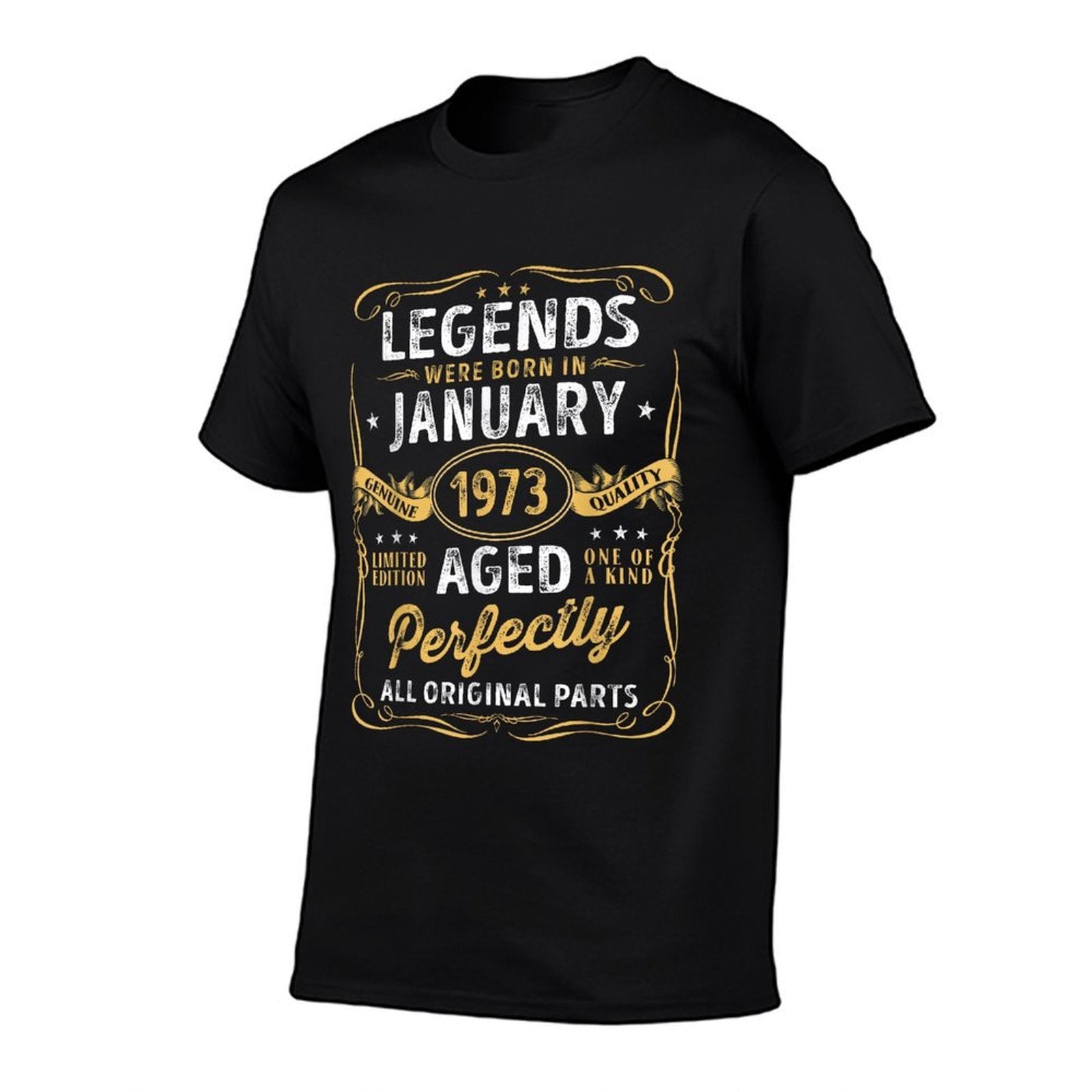 50th Birthday Decoration Legends Were Born In January 1973  Graphic-printed T-Shirt