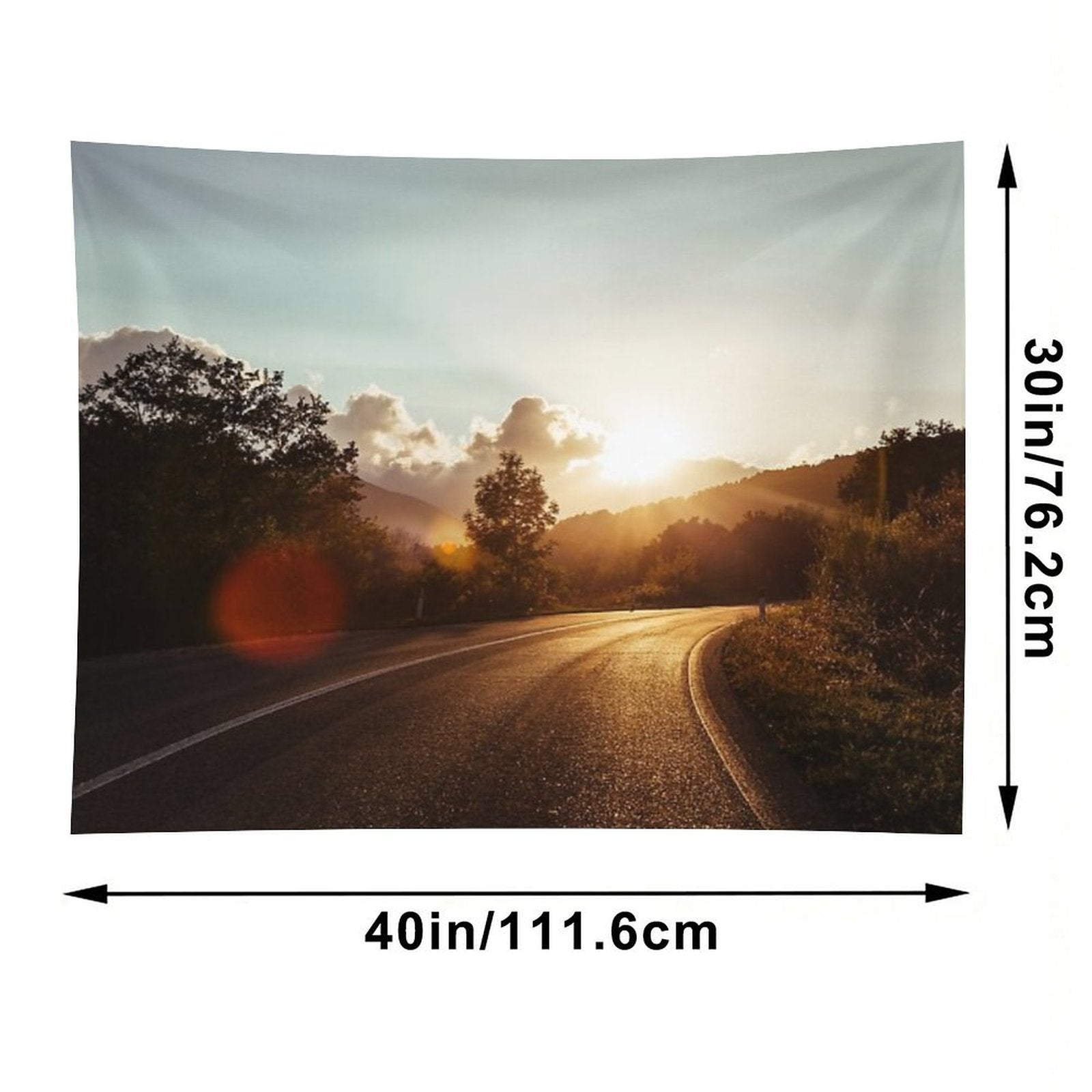 Road at Sunset Tapestry