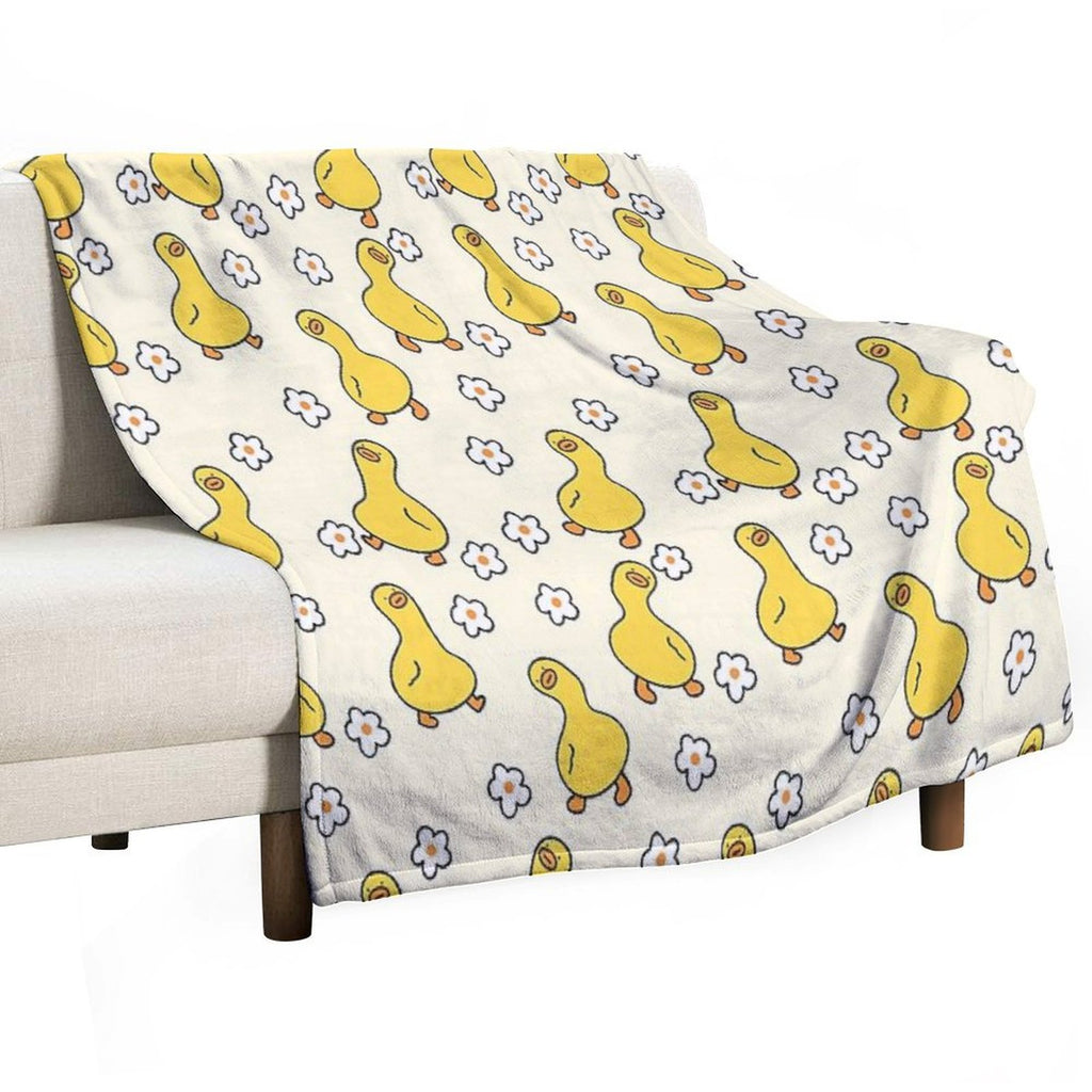 Cute Duck Pattern Perfect For Duck Owners Anti-pilling Throw Blanket
