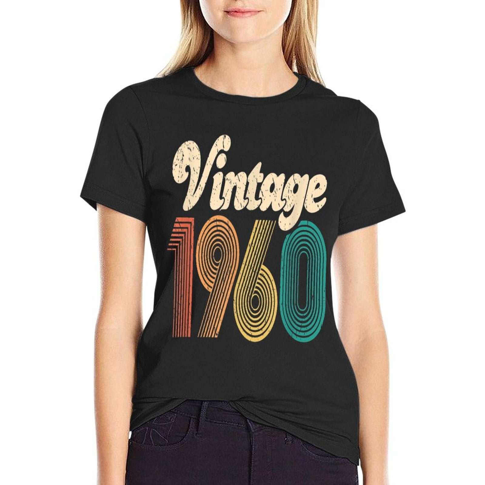 60th Birthday Gift - Vintage 1960 - Retro Bday 60 Years Old  Lightweight T-Shirt