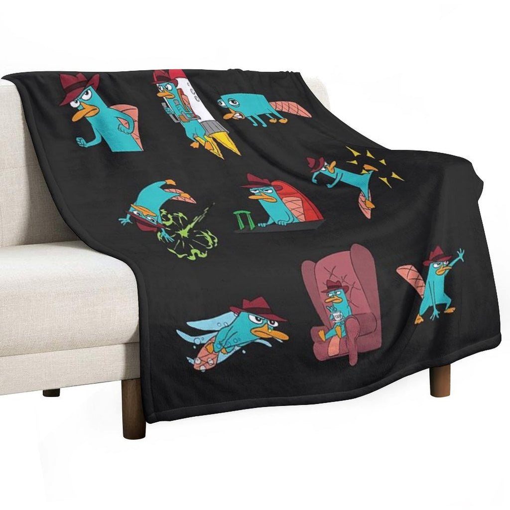 You Can Call Him Agent P Velvety-soft Throw Blanket