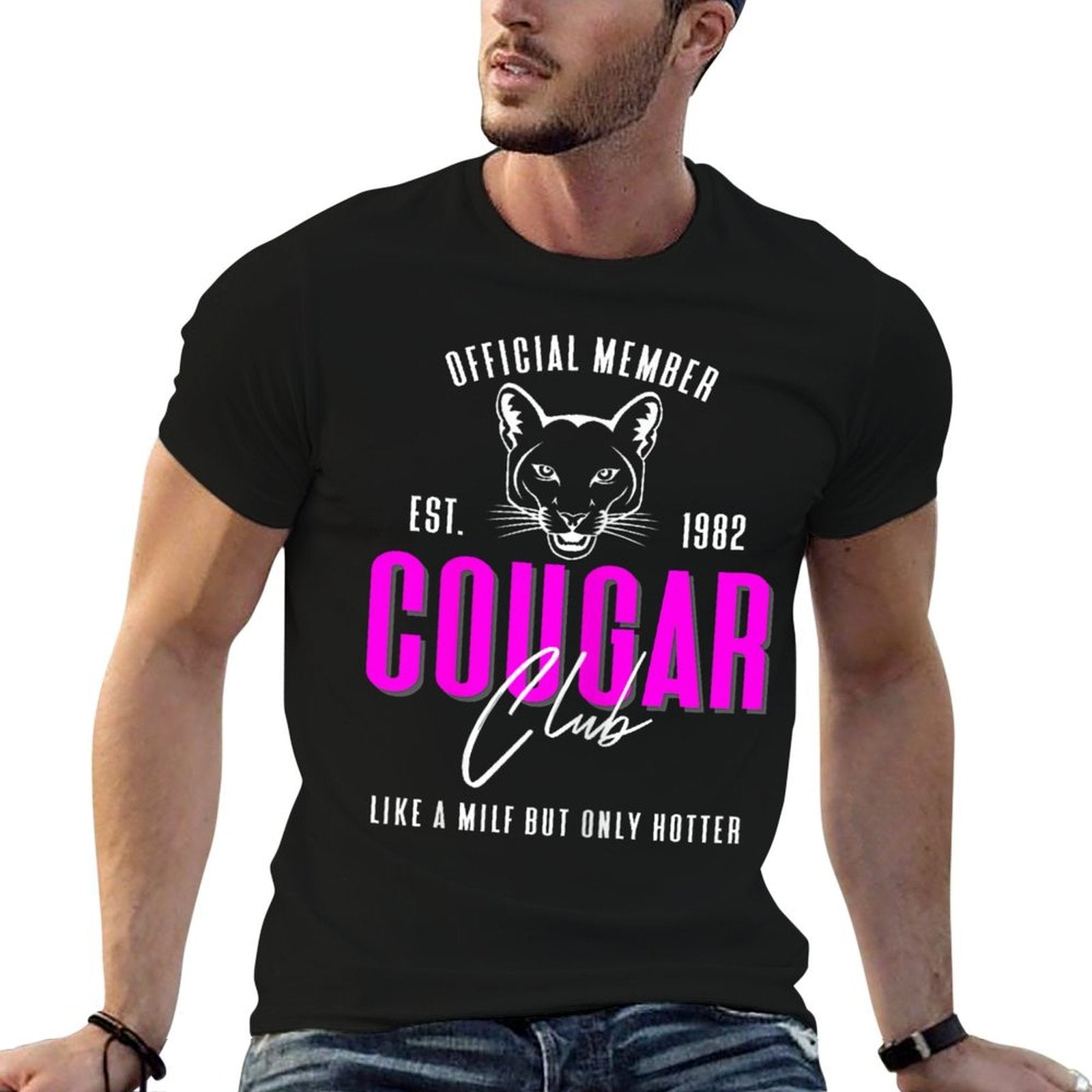 40th Birthday Est 1982 Cougar Club for Hot Mom's  Lightweight T-Shirt