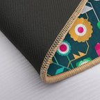 LL334  Geometric Floral I  Rapid-Drying Bath Mat