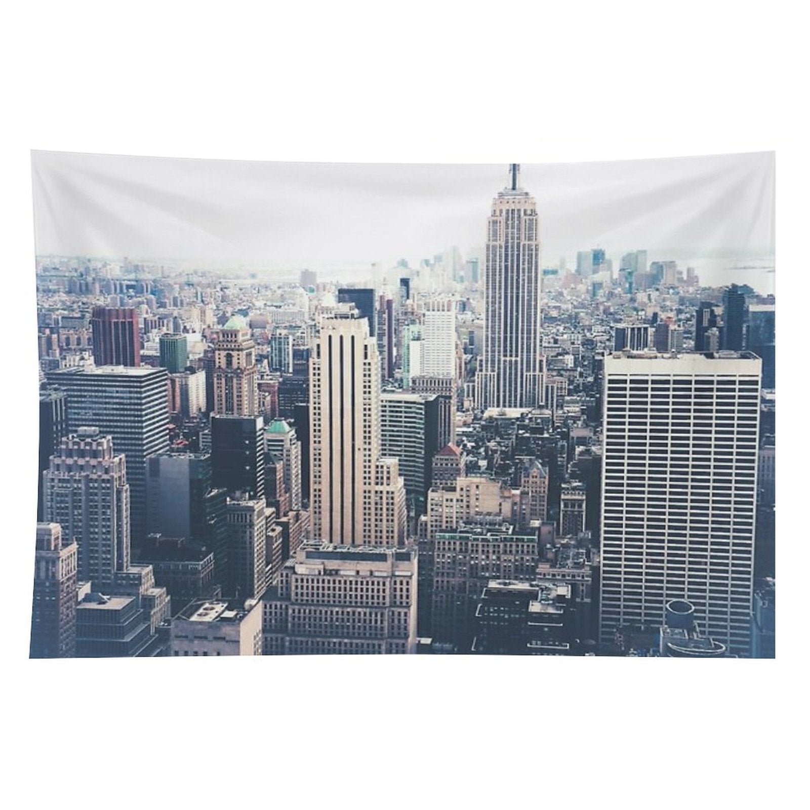 Foggy Day in New York City Tapestry