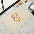 Stay Pawsitive  Long-Lasting Bath Mat