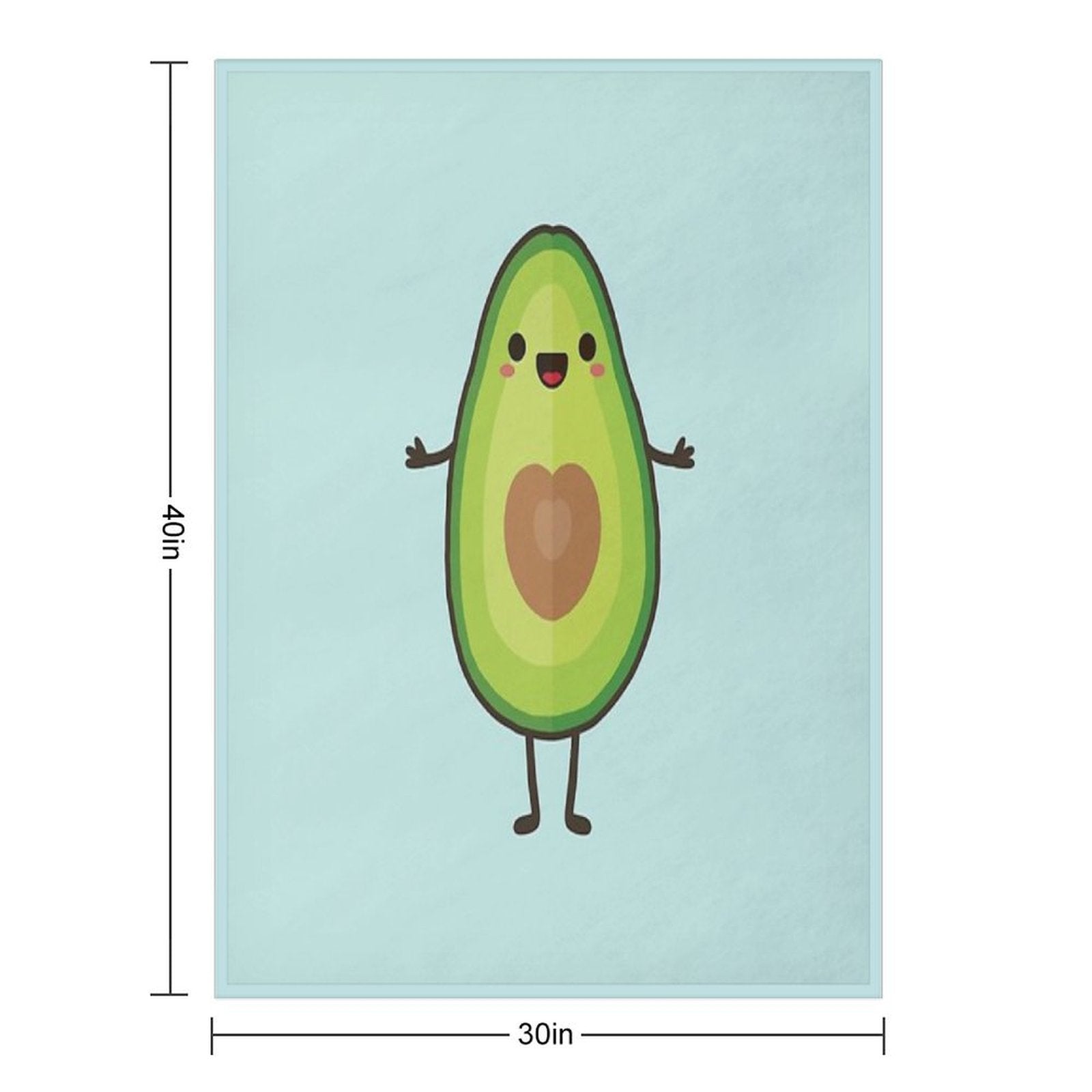 Avo-cuddle Shrink-resistant Throw Blanket