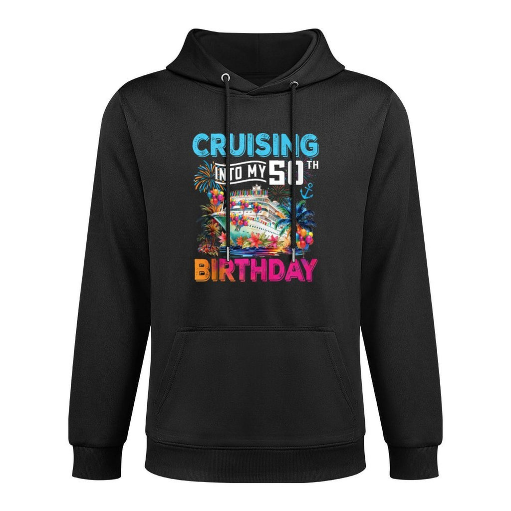Cruising Into My 50th Birthday Trip Vacation Cruise Birthday Easy Care Hoodie