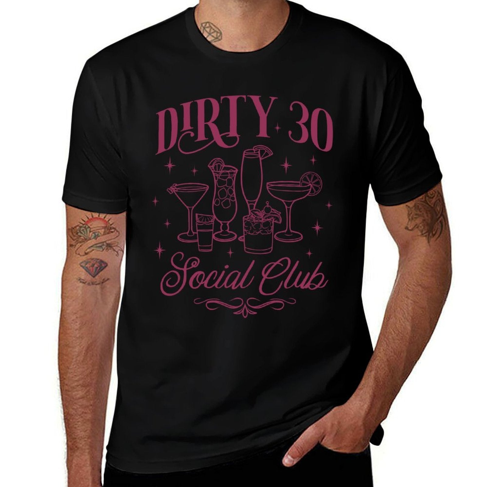 Dirty 30 Social Club 30th Birthday  Stretchy T-Shirt